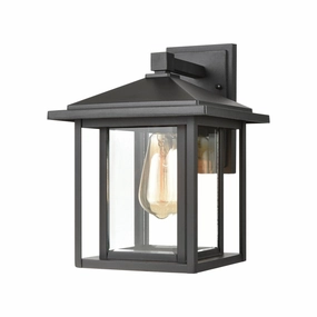 Solitude One Light Wall Sconce Matte BlackOutdoor wall sconces with motion sensor