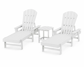South Beach Chaise 3-Piece Setoutdoor patio dining furniture set