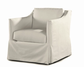 South Seas II Outdoor Slipcovered Swivel Lounge Chairwaterproof outdoor sofa cover