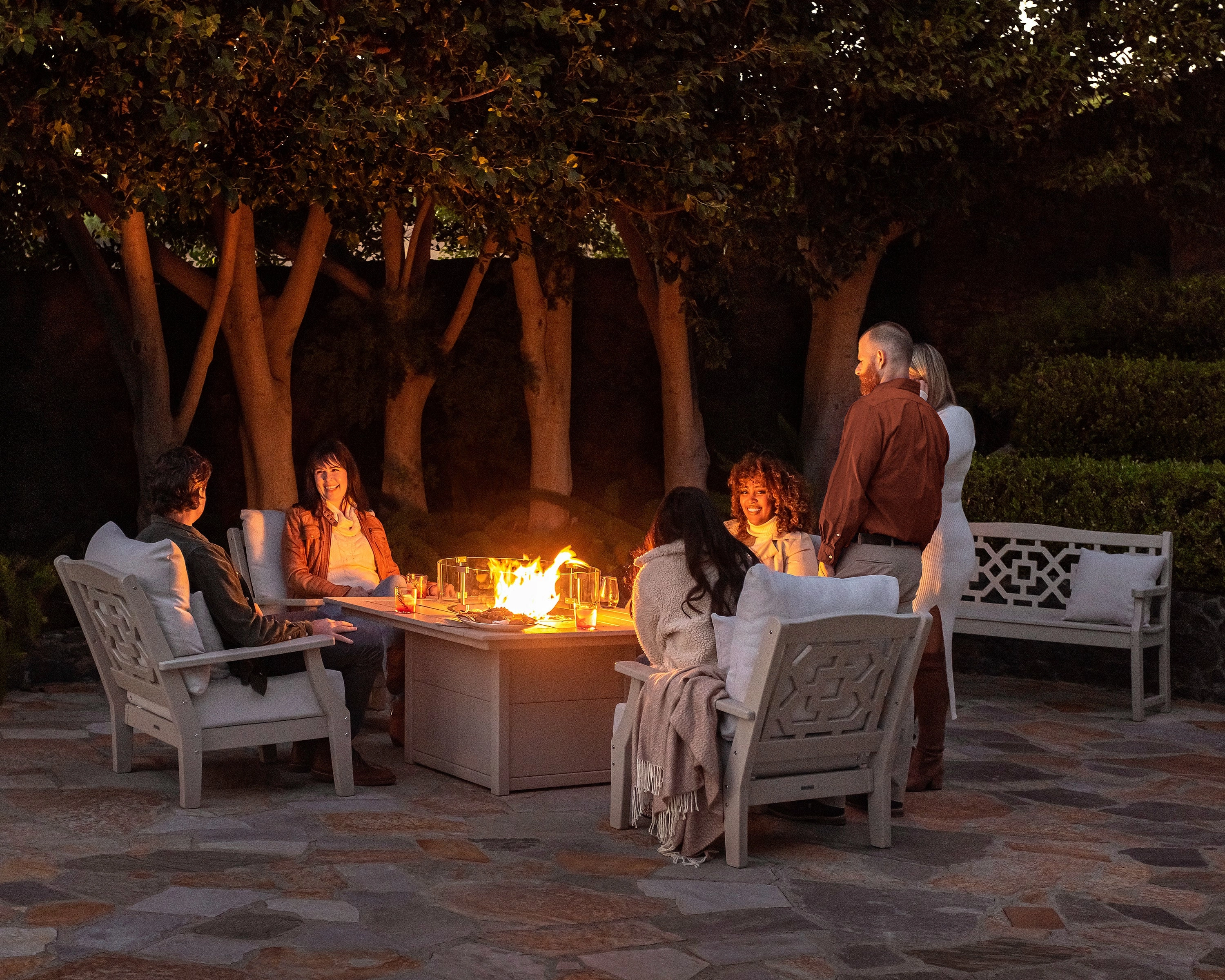 Square 42" Fire Pit Table