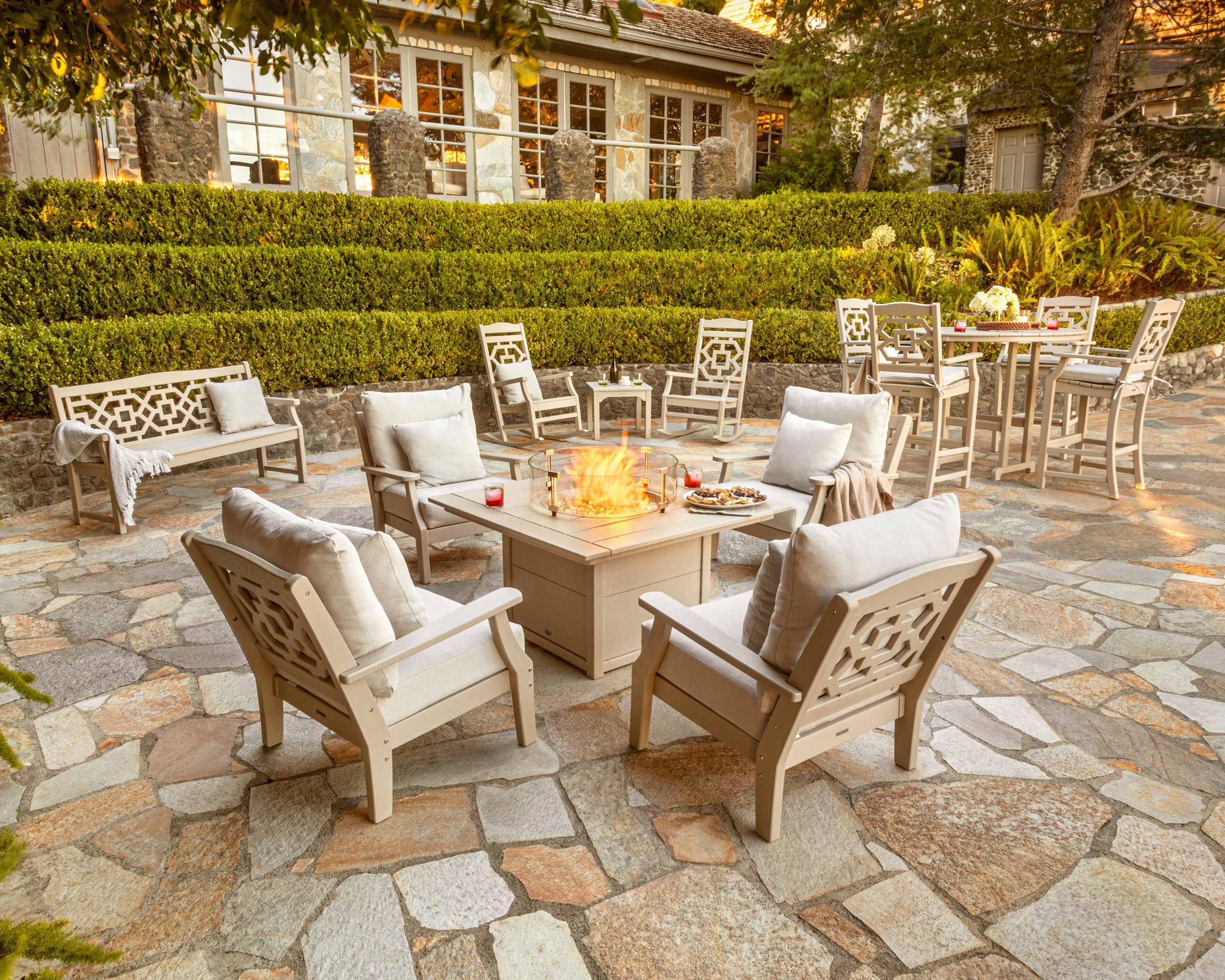 Square 42" Fire Pit Table