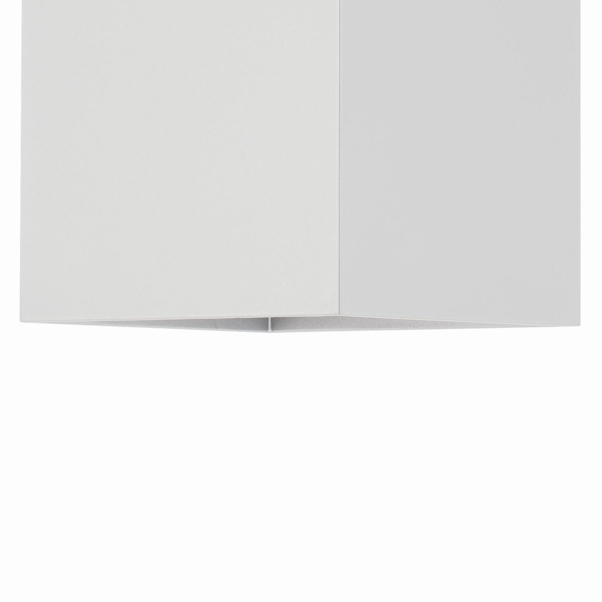 Square One Light Wall Lantern White