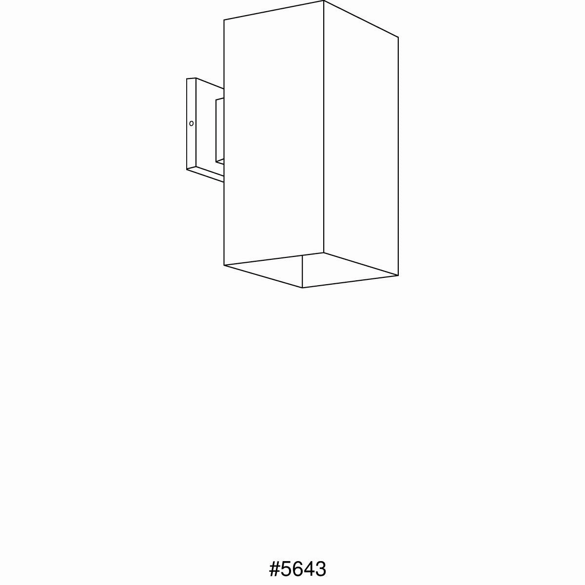 Square One Light Wall Lantern White
