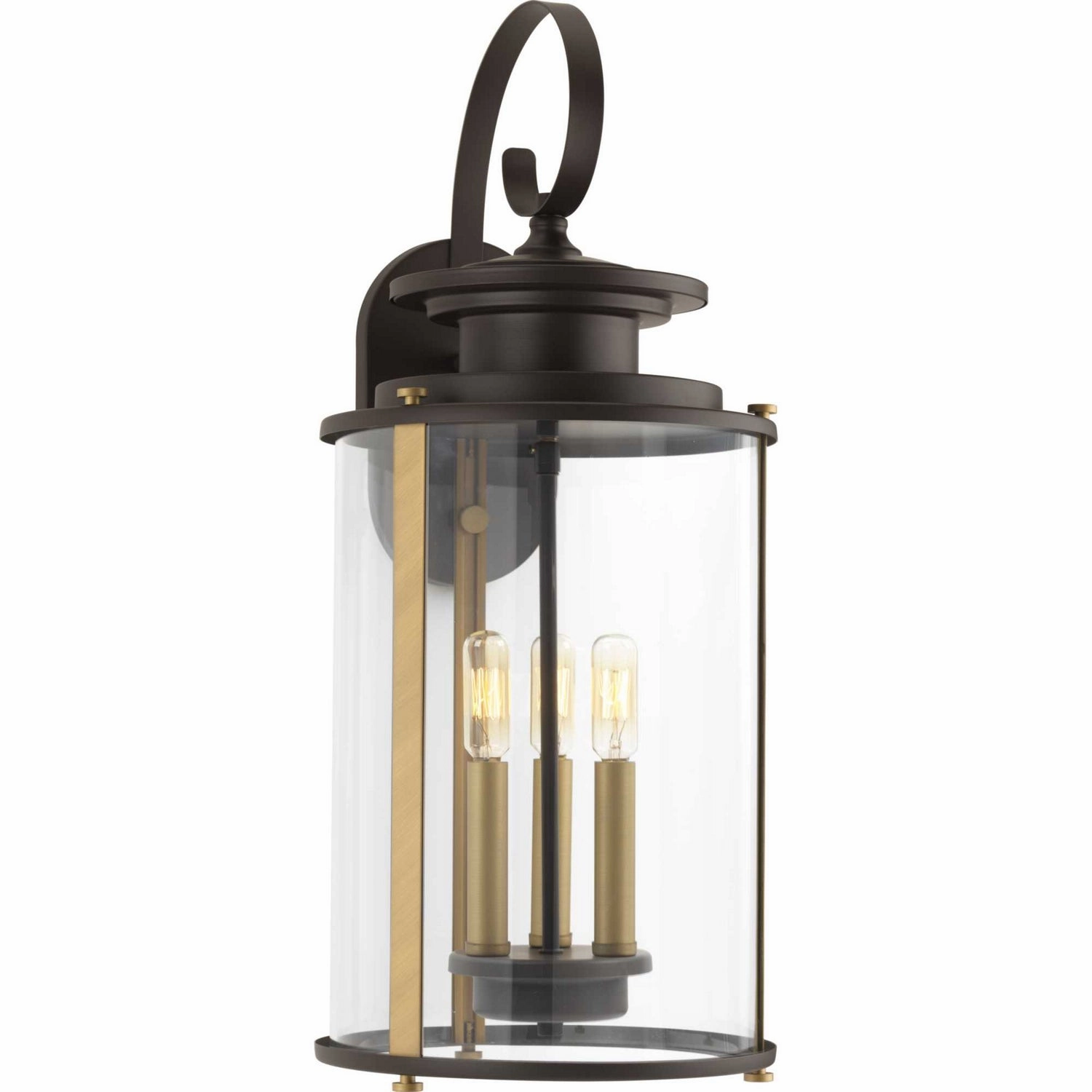 Squire Three Light Large Wall Lantern Antique Bronze