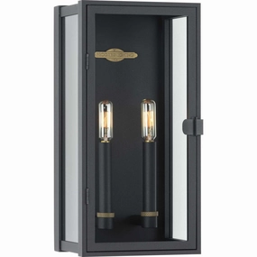 Stature Two Light Wall Lantern Textured BlackOutdoor wall sconces with motion sensor