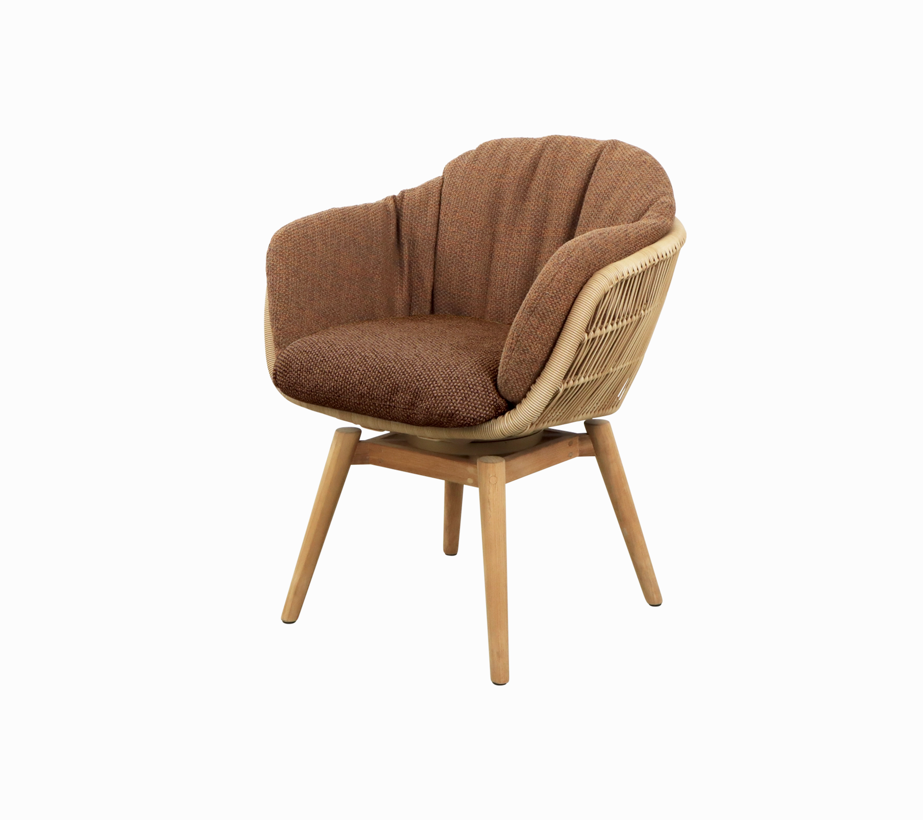 Stay chair w/teak swivel