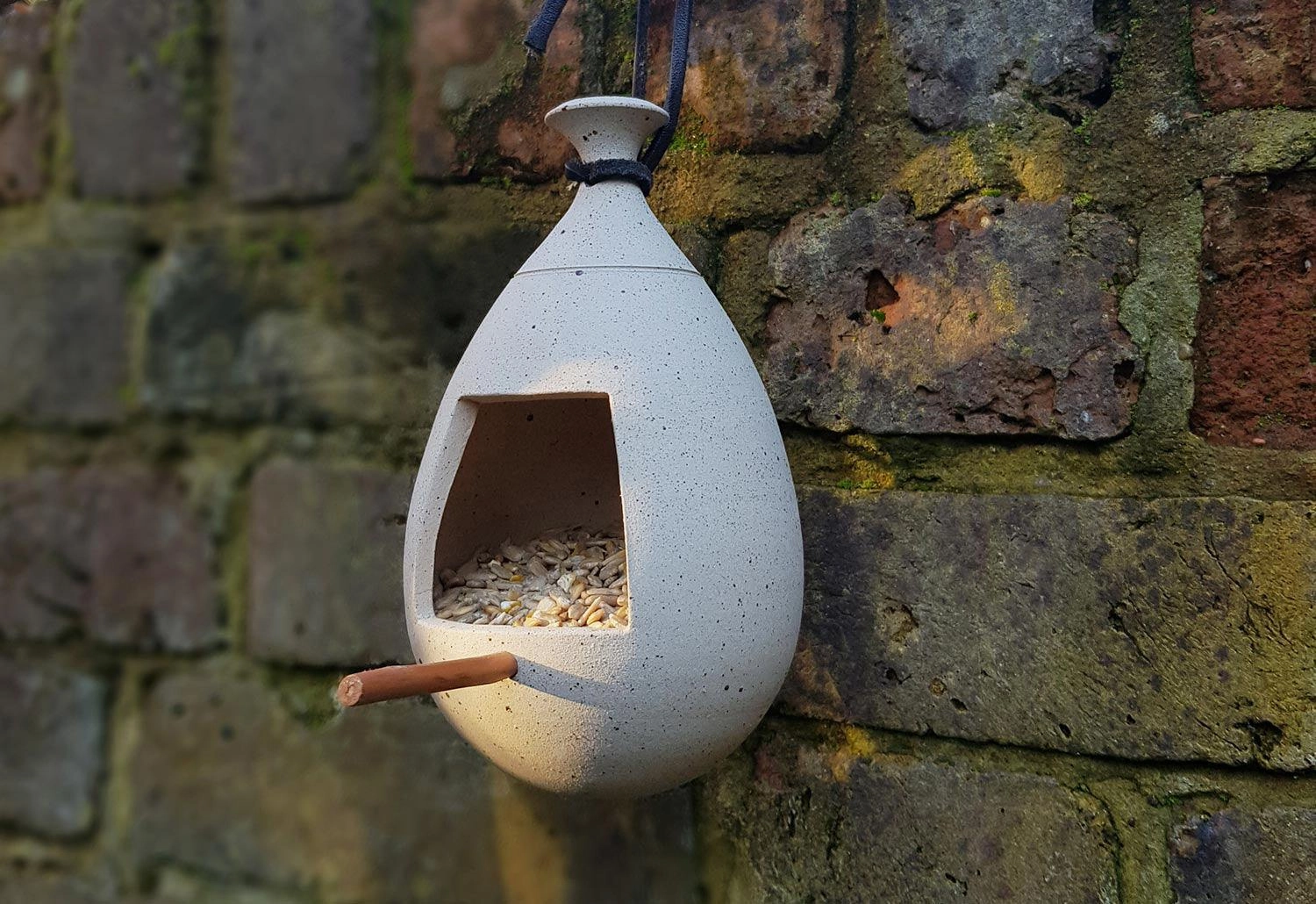 Stoneware Bird Feeder