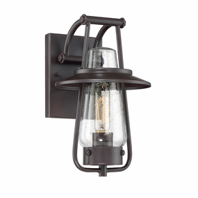 Stonyridge One Light Wall Lantern Satin BronzeOutdoor wall sconces with motion sensor