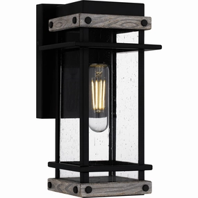 Strader One Light Outdoor Wall Mount Matte BlackOutdoor wall sconces with motion sensor