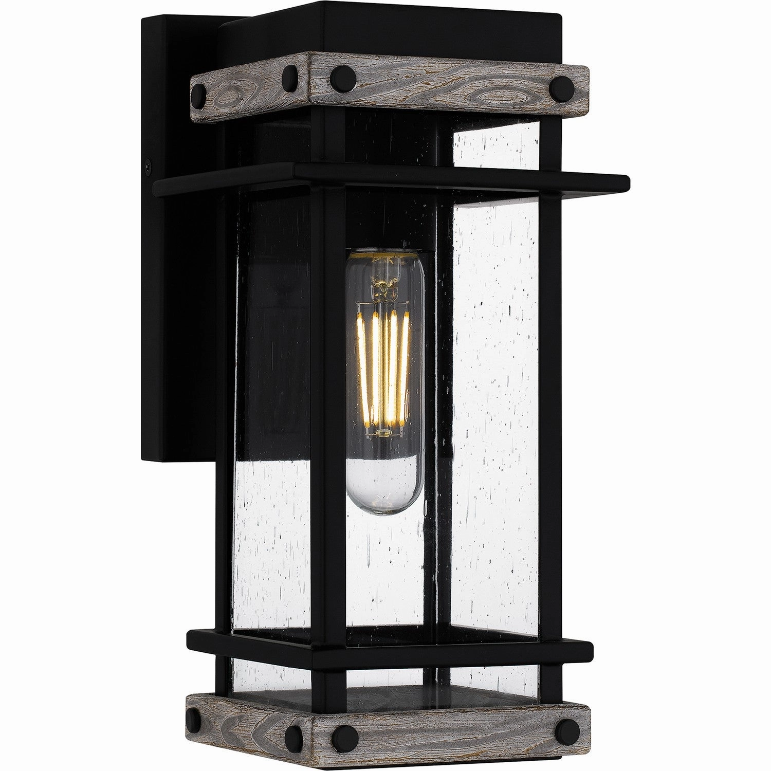 Strader One Light Outdoor Wall Mount Matte BlackOutdoor wall sconces with motion sensor