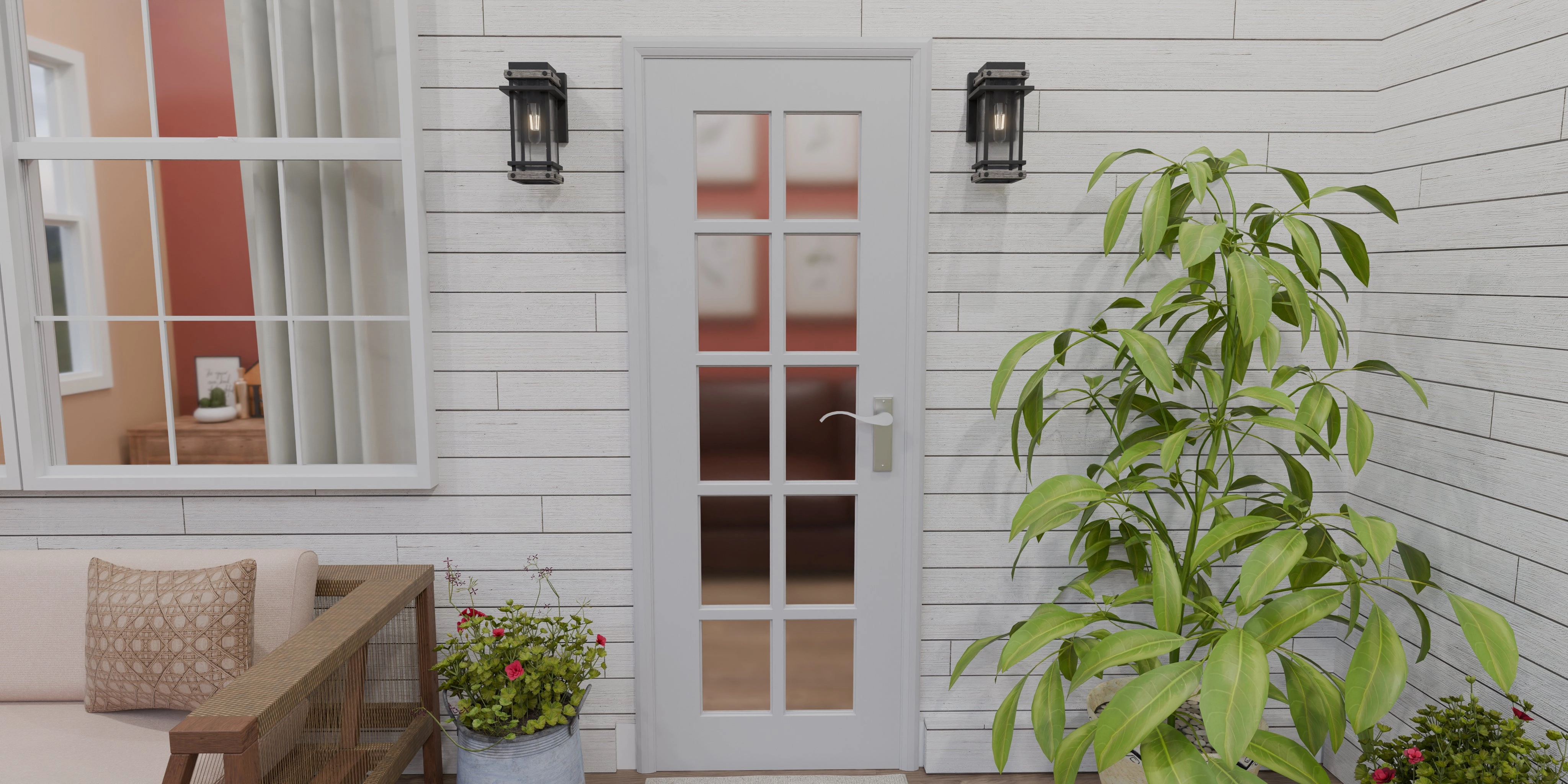 Strader One Light Outdoor Wall Mount Matte Black