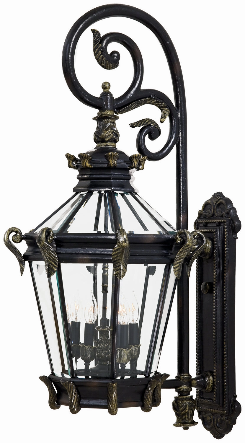 Stratford Hall Five Light Wall Mount Heritage W/ Gold HighlightsOutdoor wall sconces with motion sensor