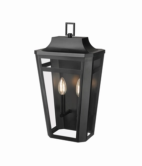 Sumerlin Two Light Outdoor Wall Sconce Powder Coated BlackOutdoor wall sconces with motion sensor