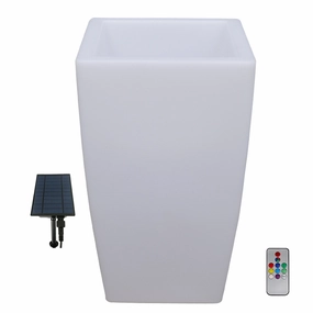 Summer Breeze Outdoor Solar Planter with LED Lightingoutdoor patio furniture set