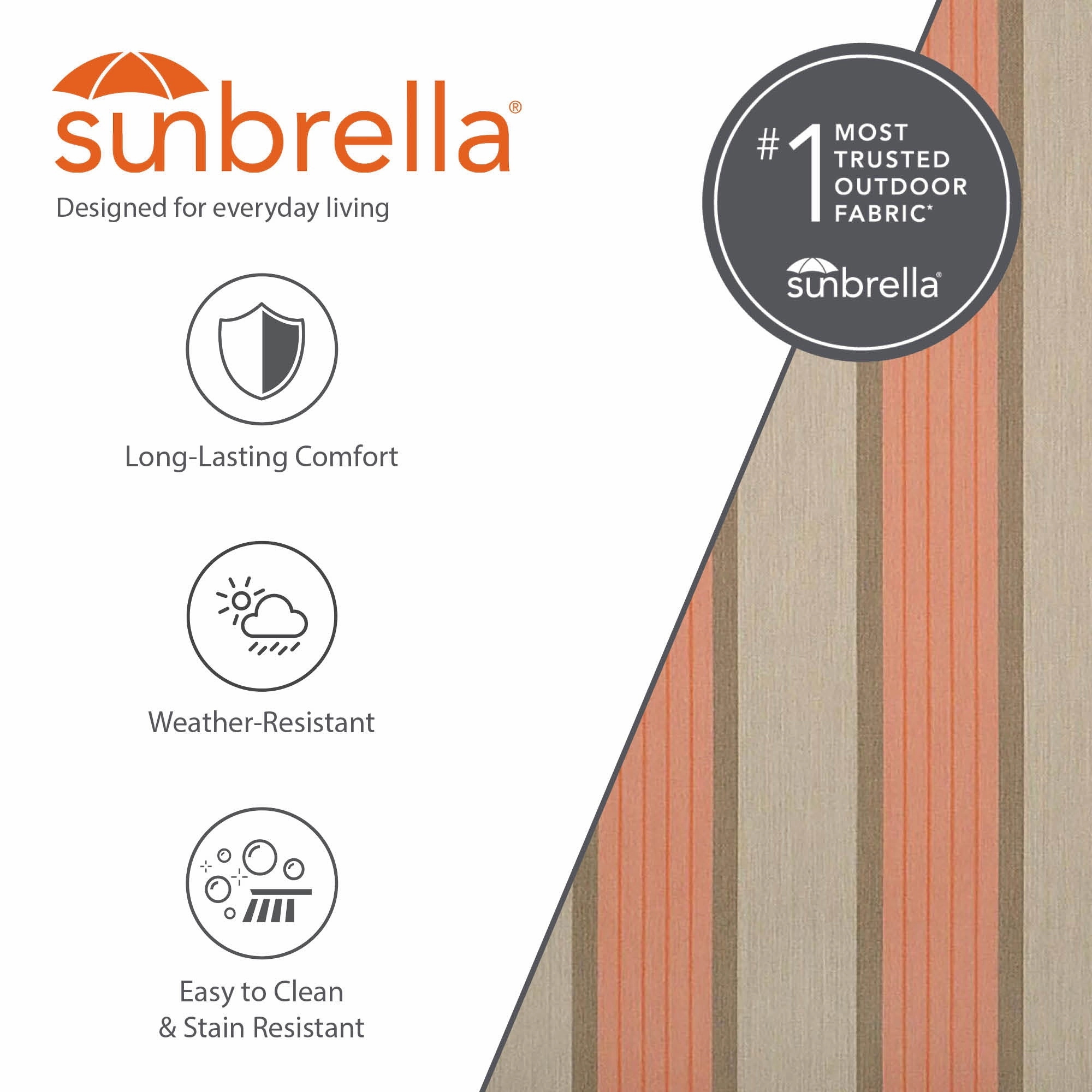 Sunbrella Quilted Spreader Bar Hammock - Cameo