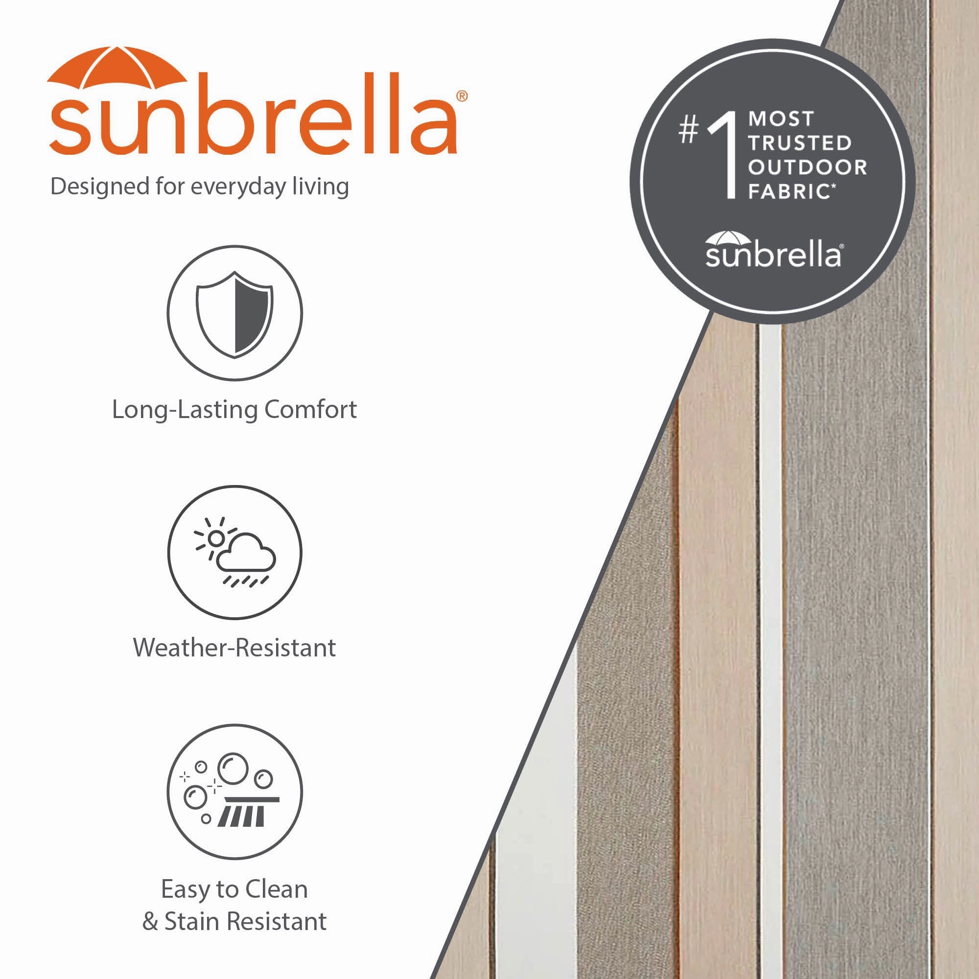 Sunbrella Quilted Spreader Bar Hammock - Dove
