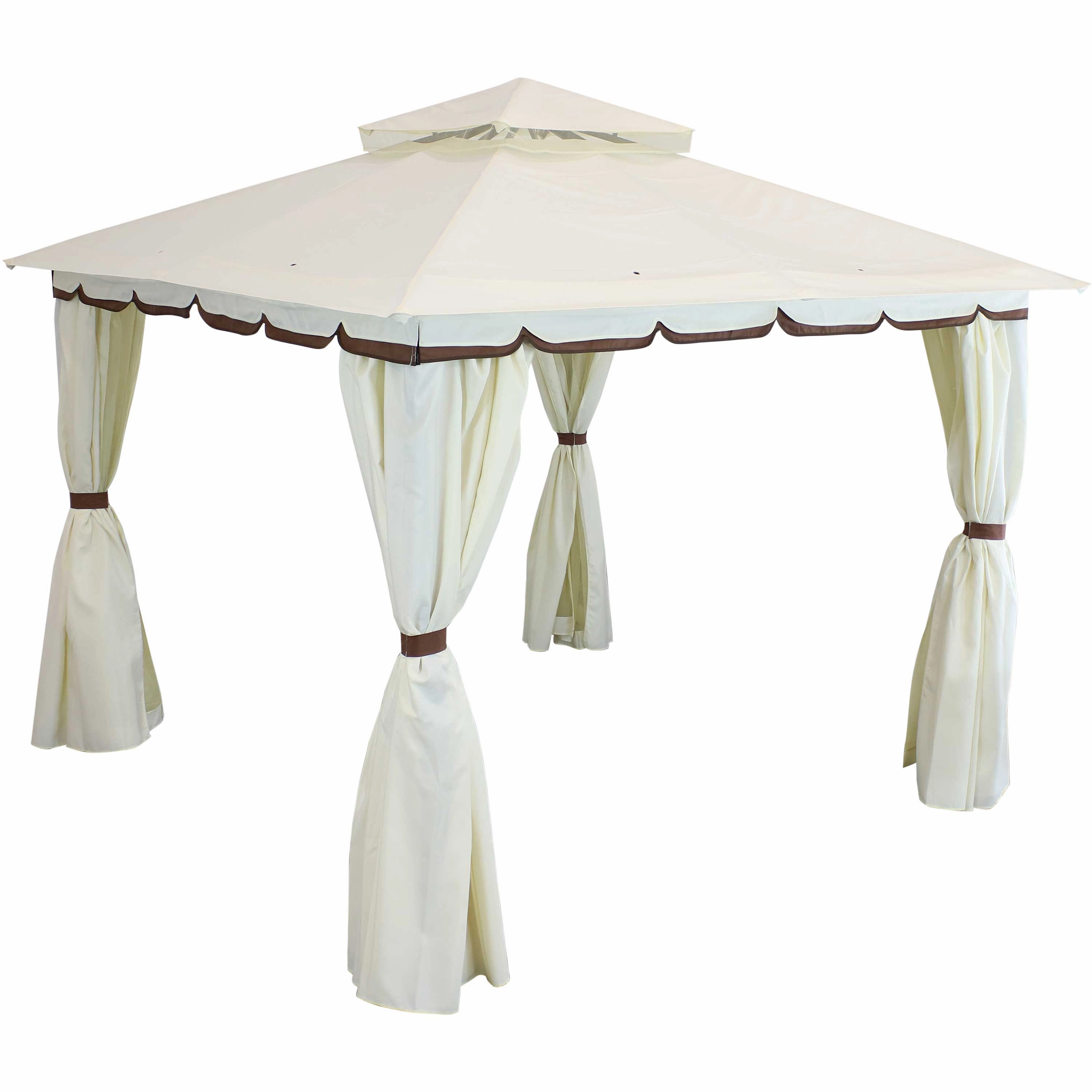 Sunnydaze 10' x 10' Gazebo with Screens and Privacy Wallsoutdoor patio furniture set