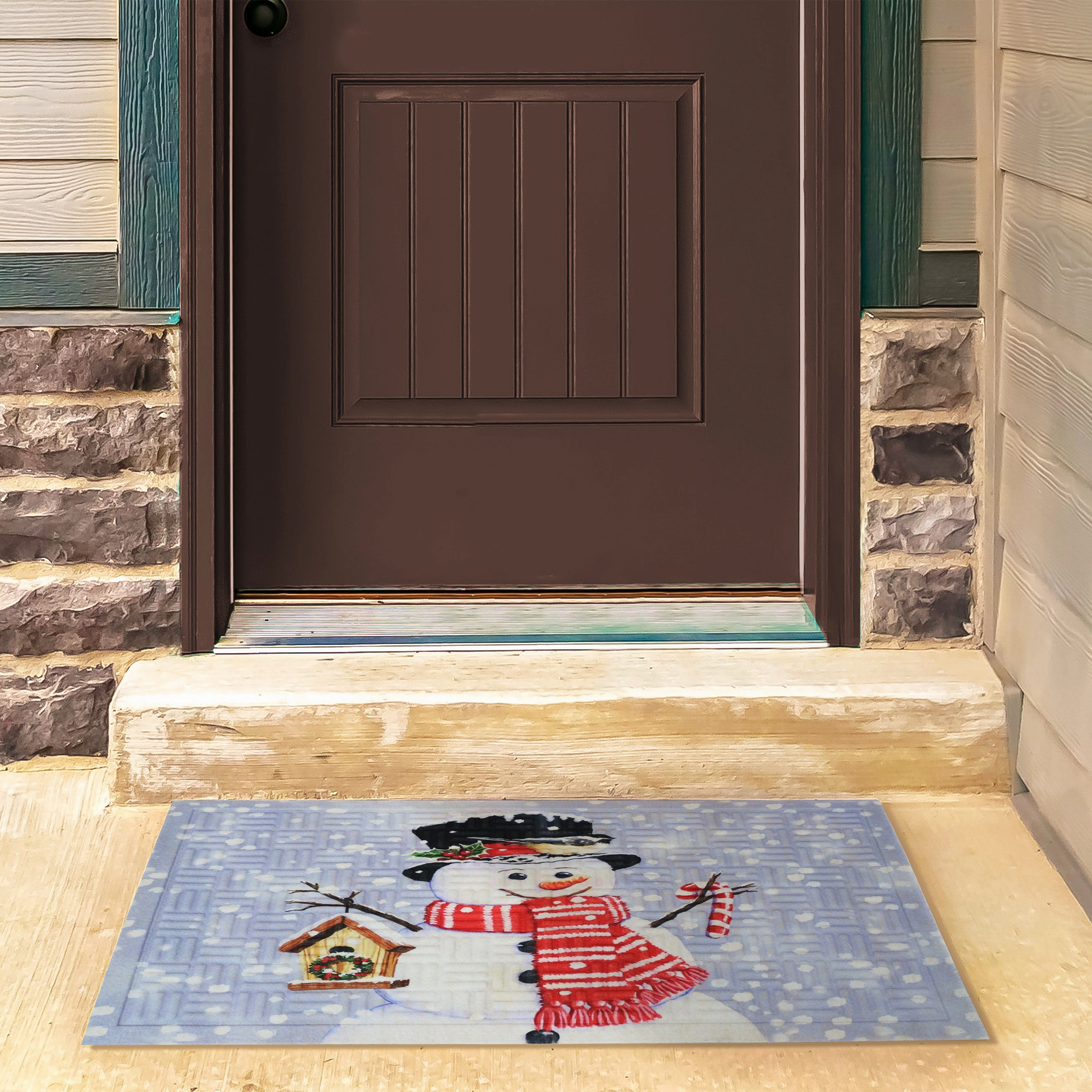 Sunnydaze 17.5" x 29" Indoor Holiday Entrance Mat