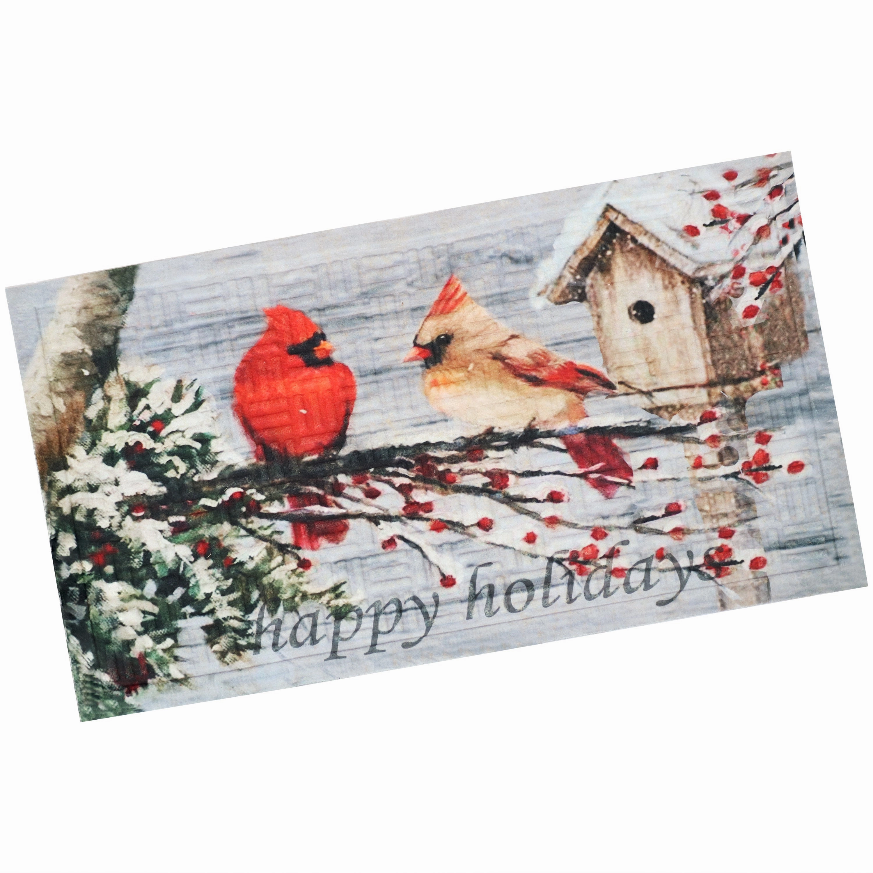 Sunnydaze 17.5" x 29" Indoor Holiday Entrance Mat