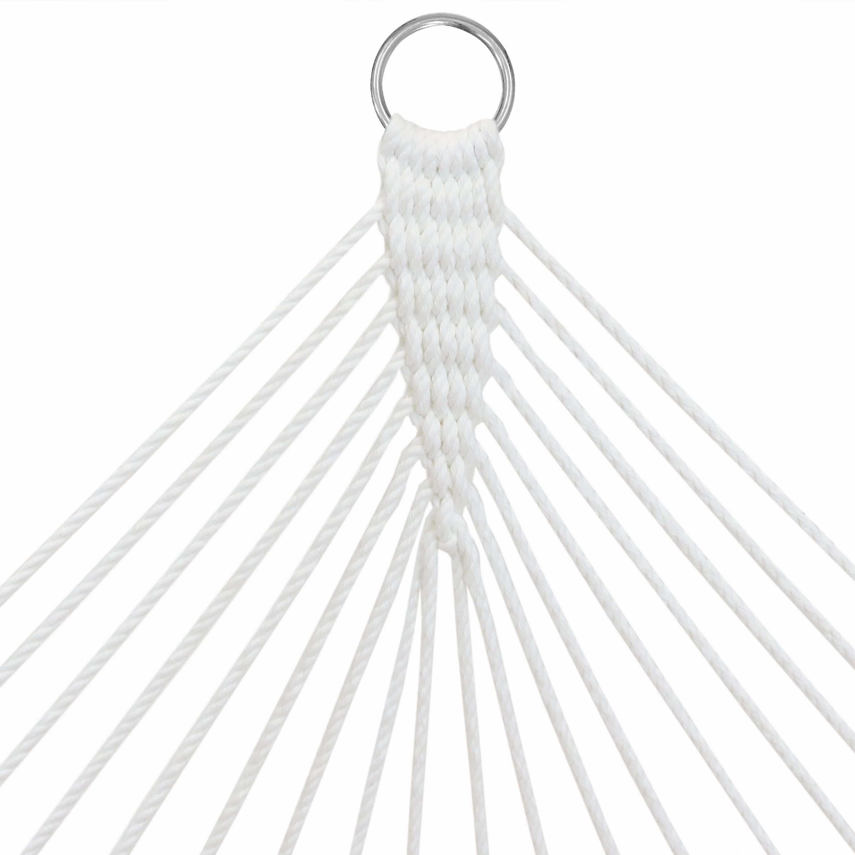 Sunnydaze 2-Person Fabric Spreader Bar Hammock and Pillow