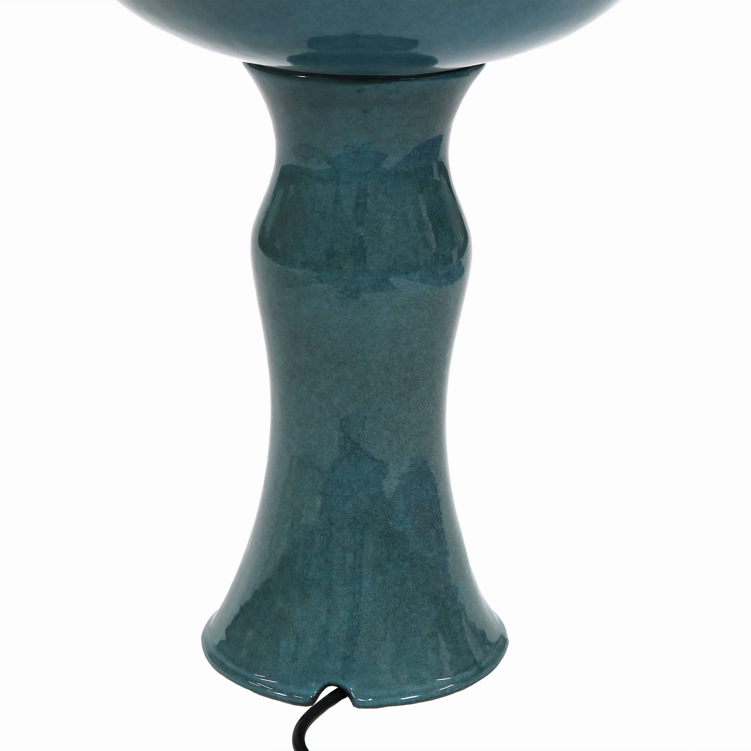 Sunnydaze 2-Tier Ceramic Outdoor Water Fountain 27" - Resting Birds