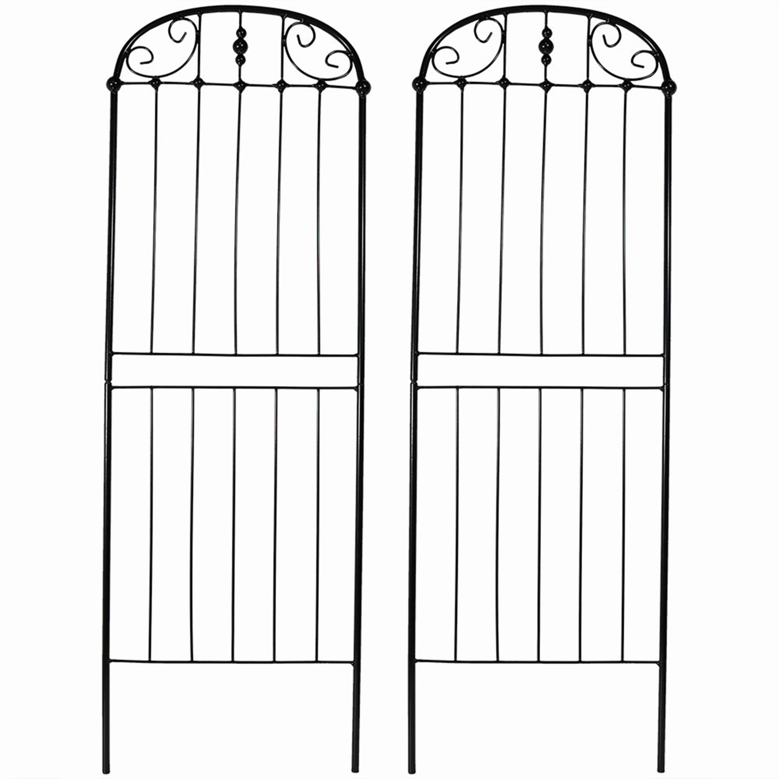 Sunnydaze 32" Traditional Garden Trellis for Plants - Set of 2 decorative outdoor planter box designs
