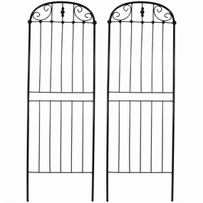 Sunnydaze 32" Traditional Garden Trellis for Plants - Set of 2 decorative outdoor planter box designs
