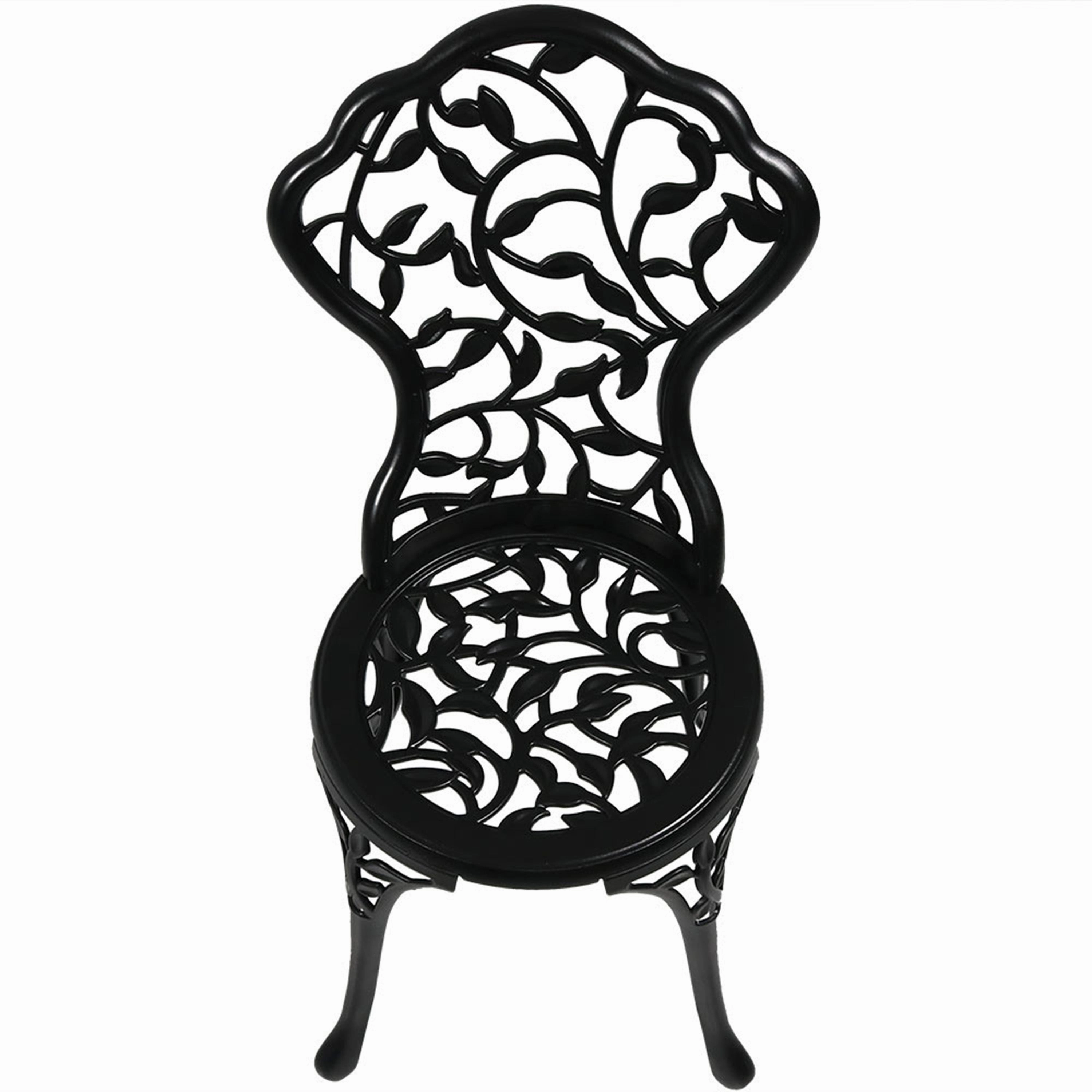 Sunnydaze 3-Piece Outdoor Cast Aluminum Patio Bistro Set