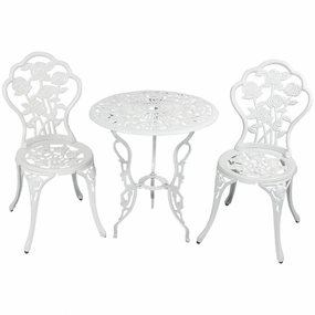 Sunnydaze 3-Piece Outdoor Cast Aluminum Patio Bistro Setoutdoor patio furniture set