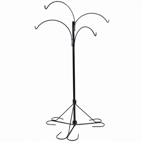 Sunnydaze 4-Arm Hanging Basket Stand with Adjustable Arms - 84" H decorative outdoor planter box designs