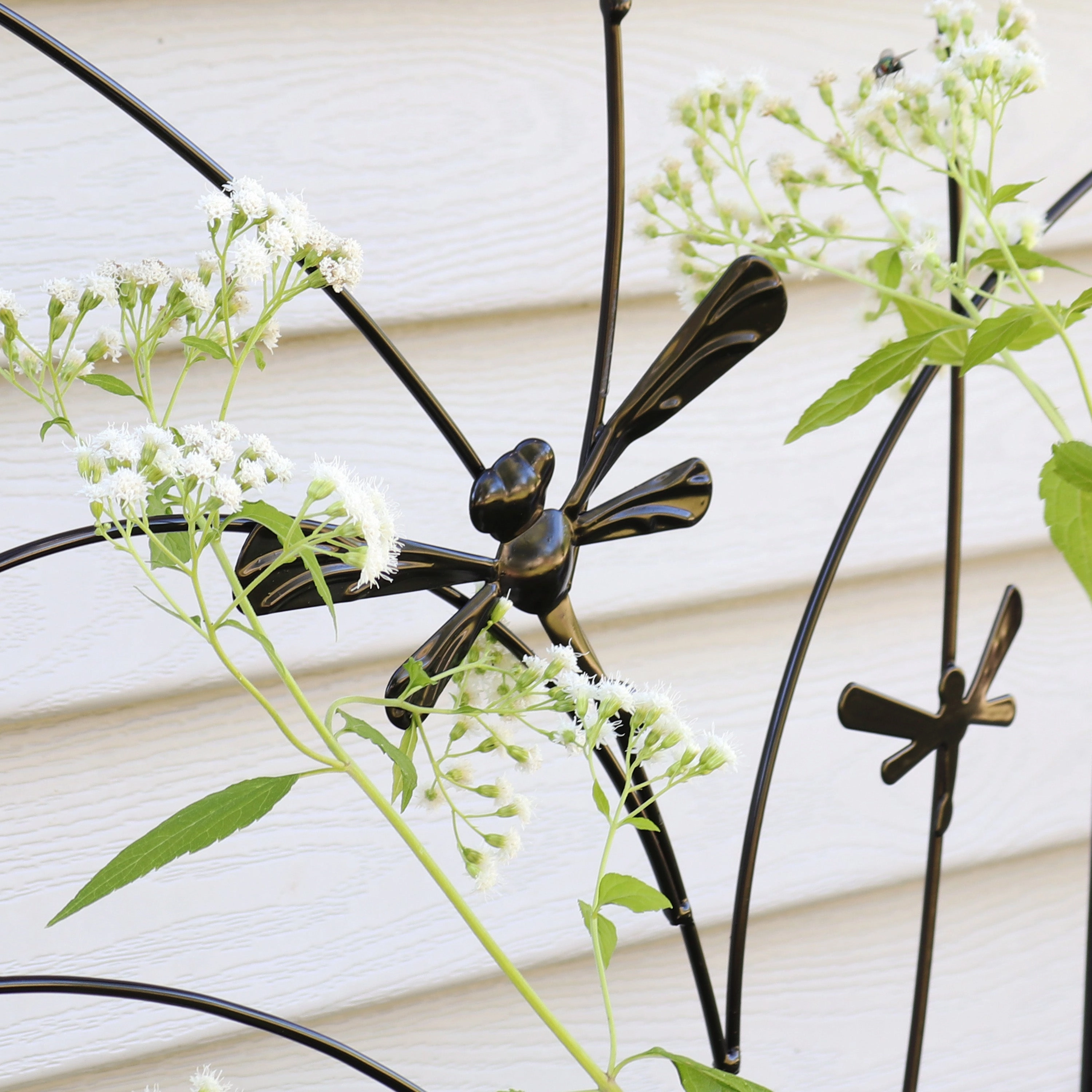 Sunnydaze 55.75" Dragonfly Delight Garden Trellis for Climbing Plants