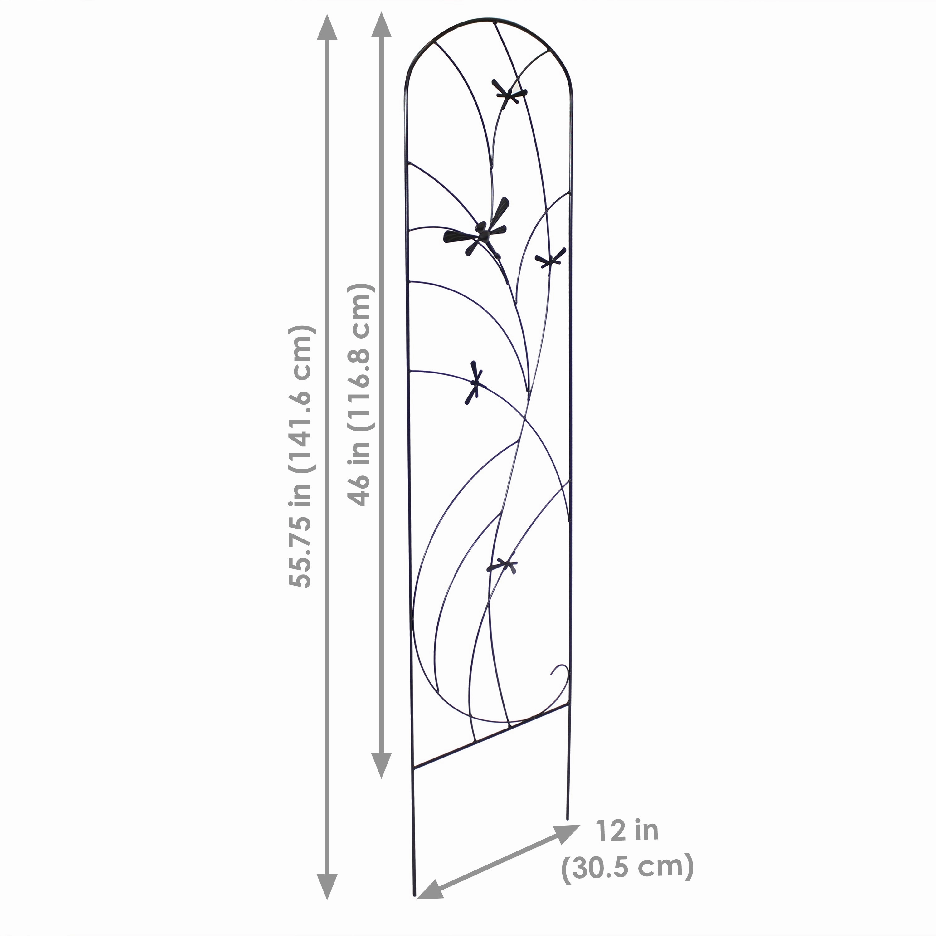Sunnydaze 55.75" Dragonfly Delight Garden Trellis for Climbing Plants