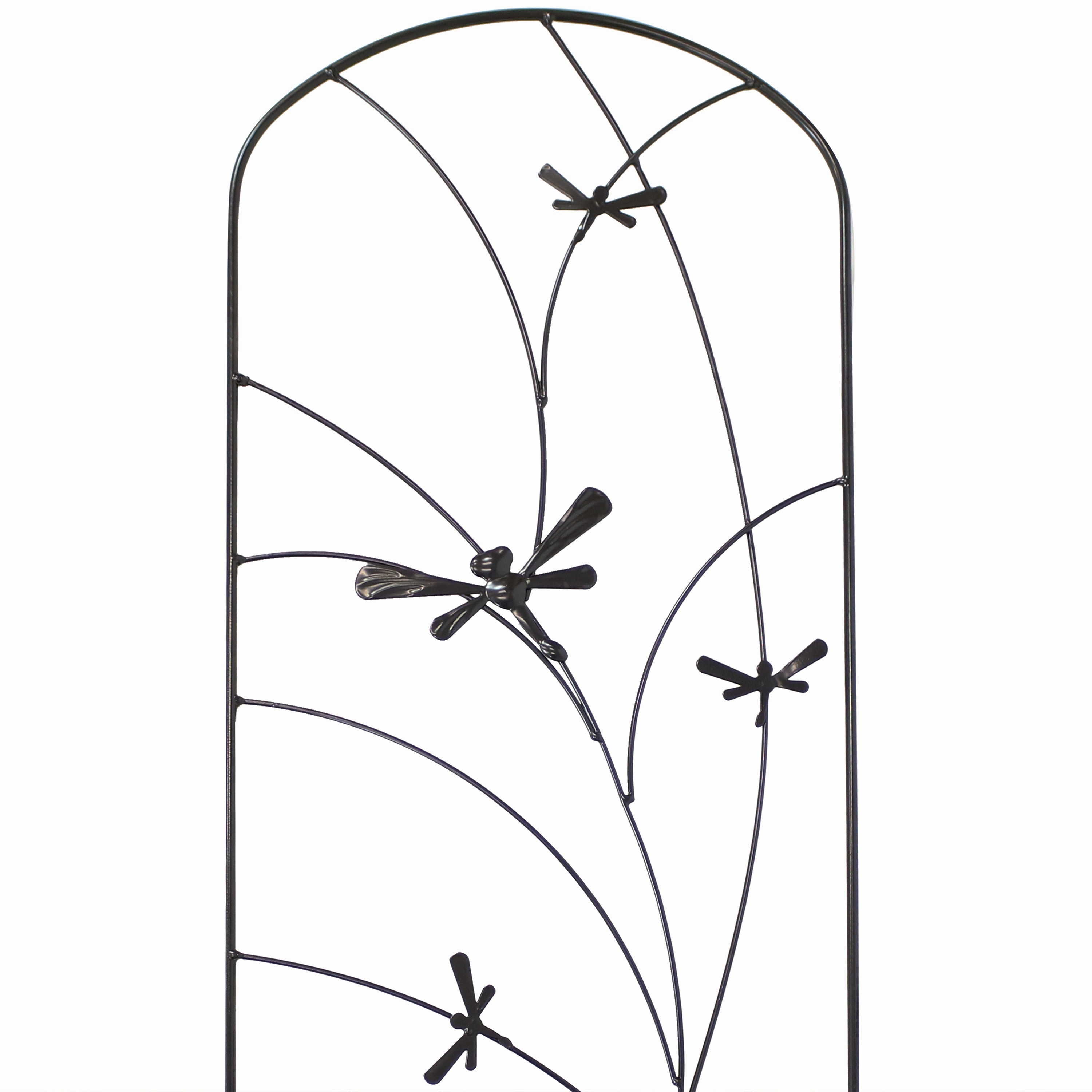 Sunnydaze 55.75" Dragonfly Delight Garden Trellis for Climbing Plants
