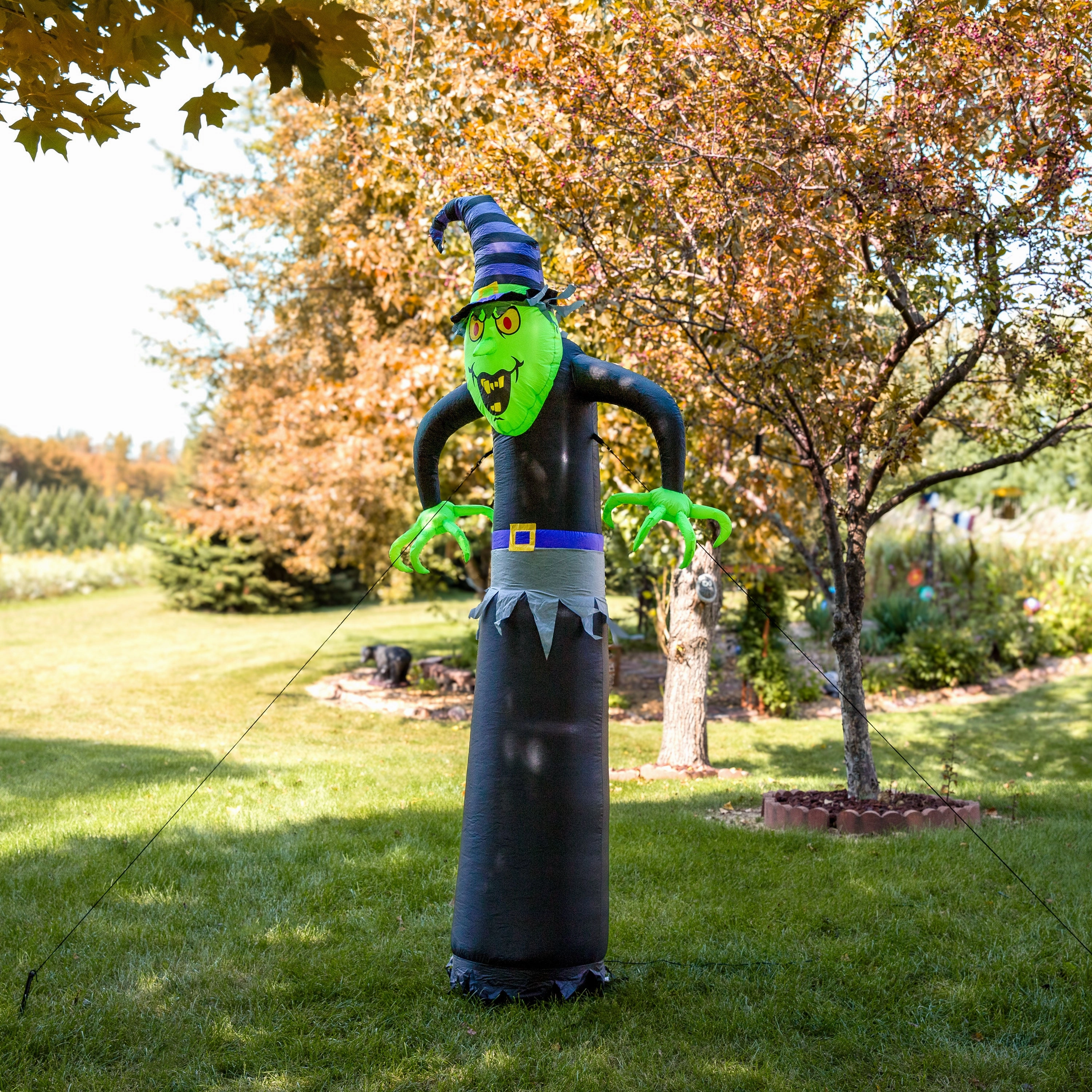Sunnydaze 8 Winifred the Wicked Witch Inflatable Halloween Decoration