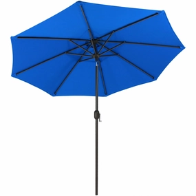 Sunnydaze 9' Aluminum Sunbrella Umbrella with Auto Tilt and Crankoutdoor patio furniture set