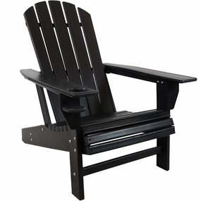Sunnydaze All-Weather Lake-Style Adirondack Chair with Cup Holderoutdoor patio furniture set