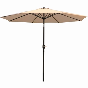 Sunnydaze Aluminum 9' Outdoor Patio Umbrella with Tilt and Crankoutdoor patio furniture set