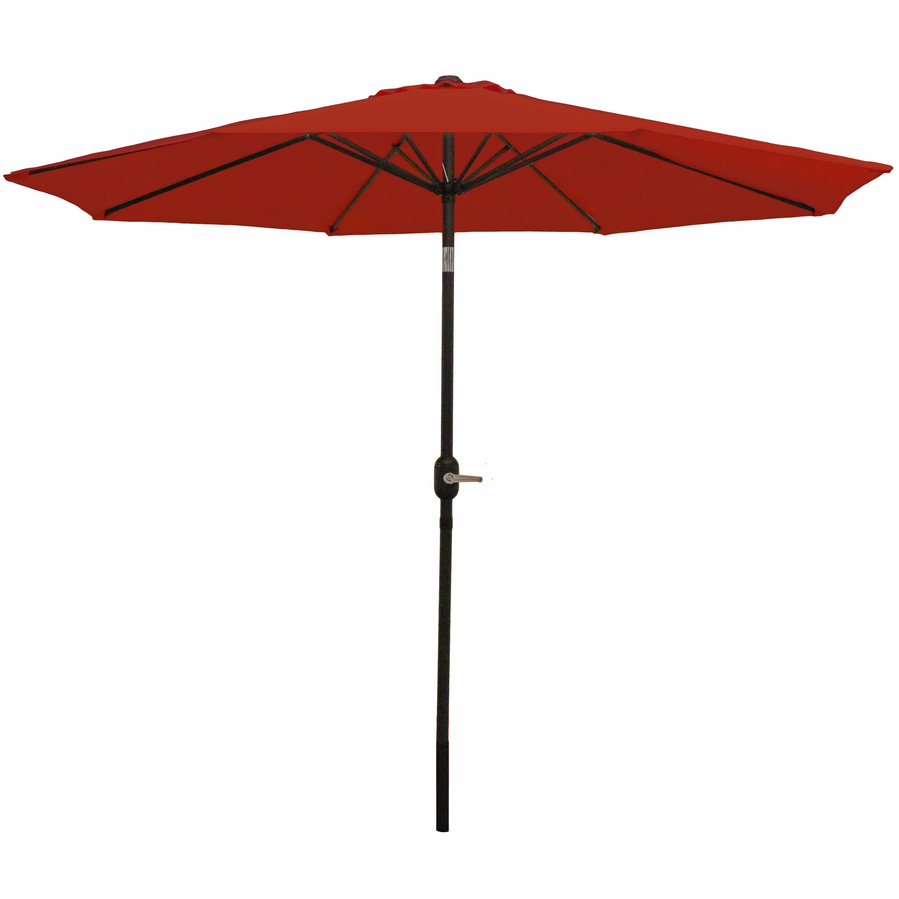 Sunnydaze Aluminum 9' Outdoor Patio Umbrella with Tilt and Crank