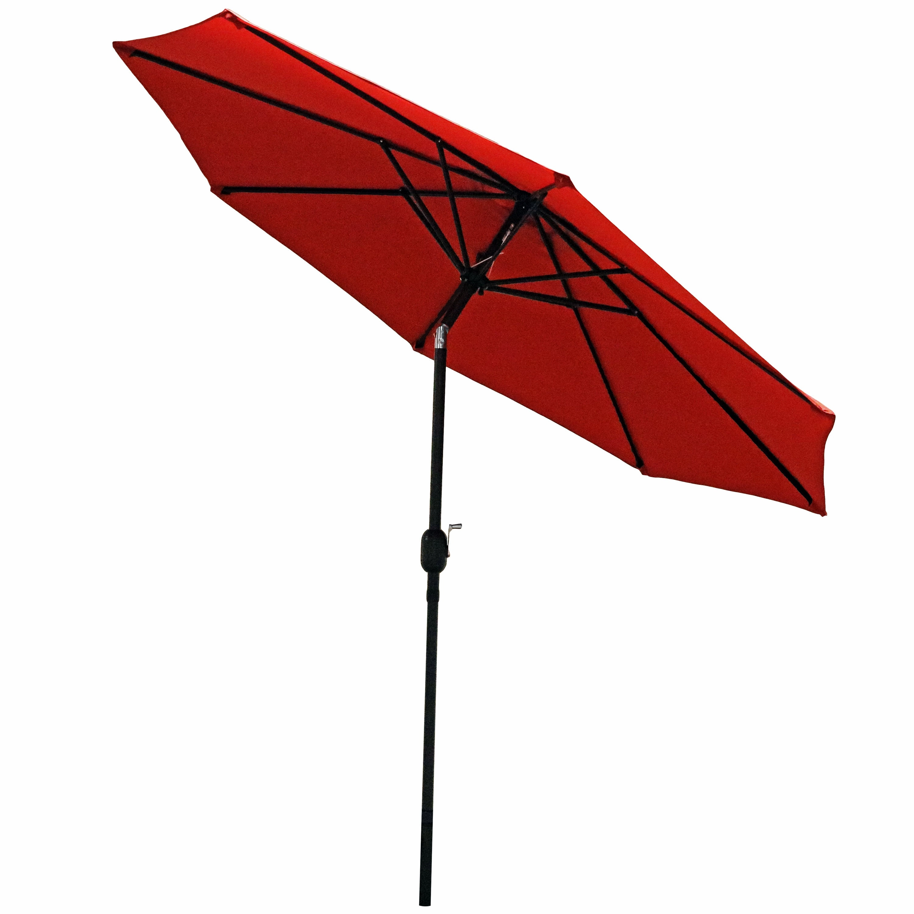 Sunnydaze Aluminum 9' Outdoor Patio Umbrella with Tilt and Crank