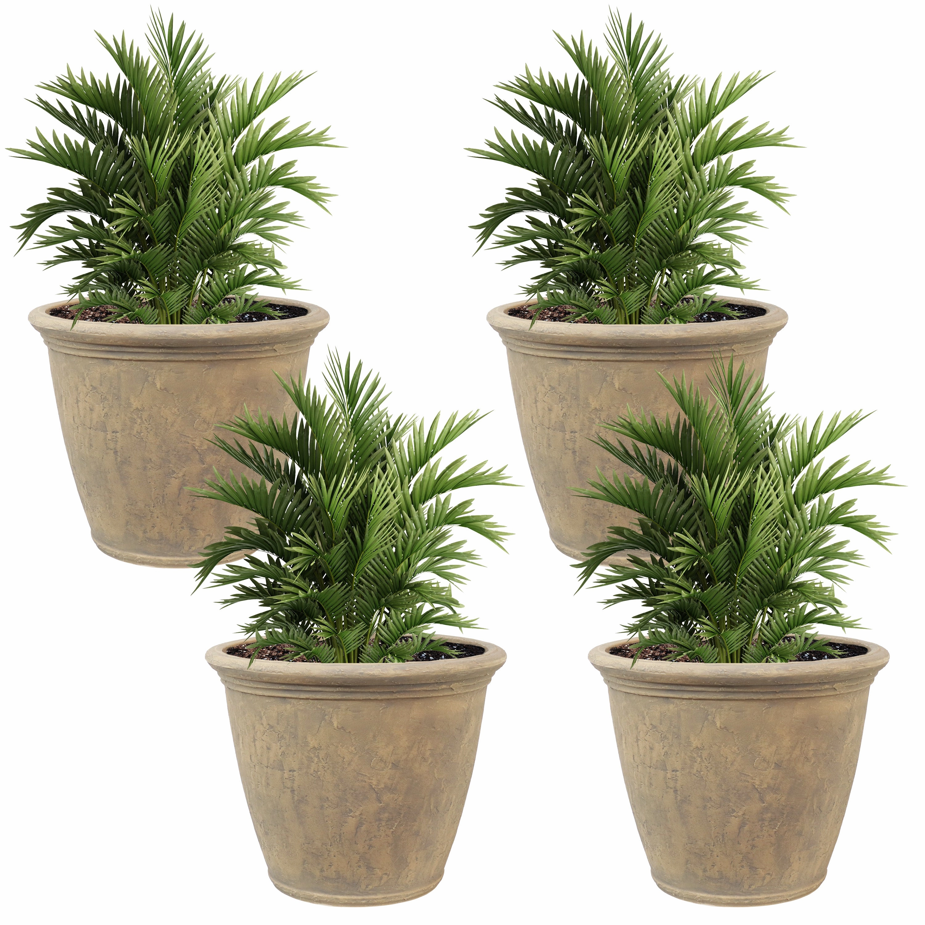 Sunnydaze Anjelica Polyresin Outdoor Flowerpot Planter