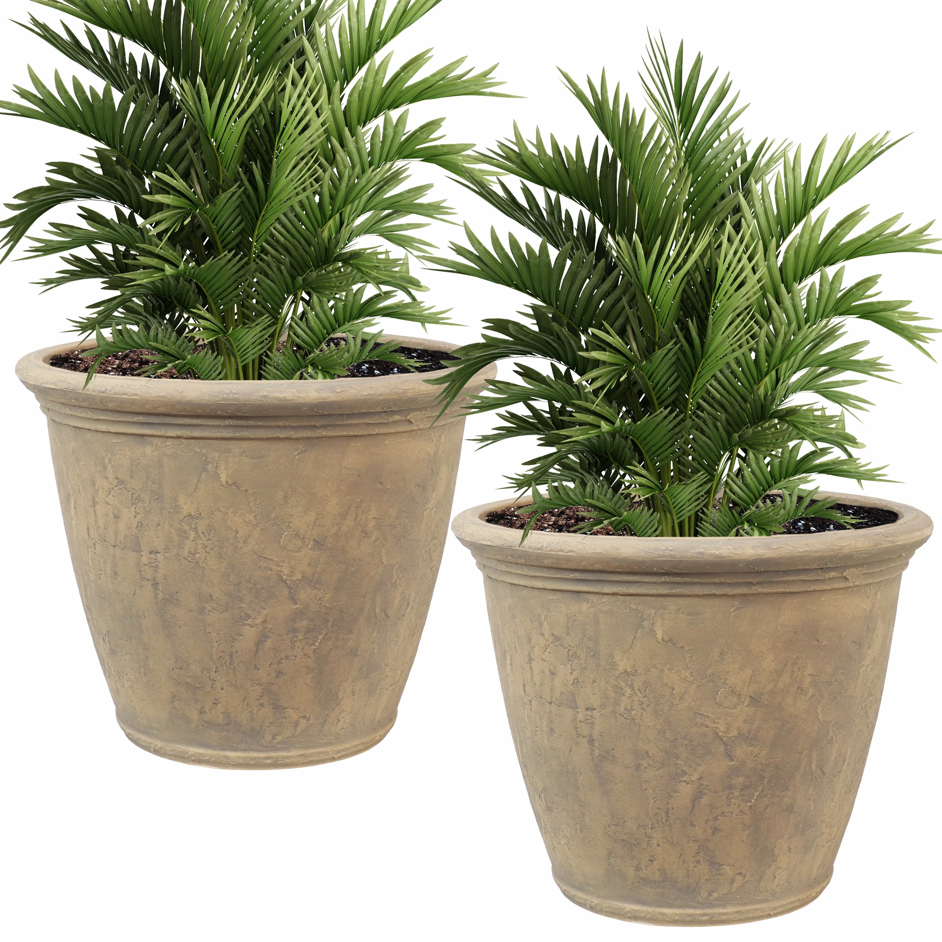 Sunnydaze Anjelica Polyresin Outdoor Flowerpot Planter
