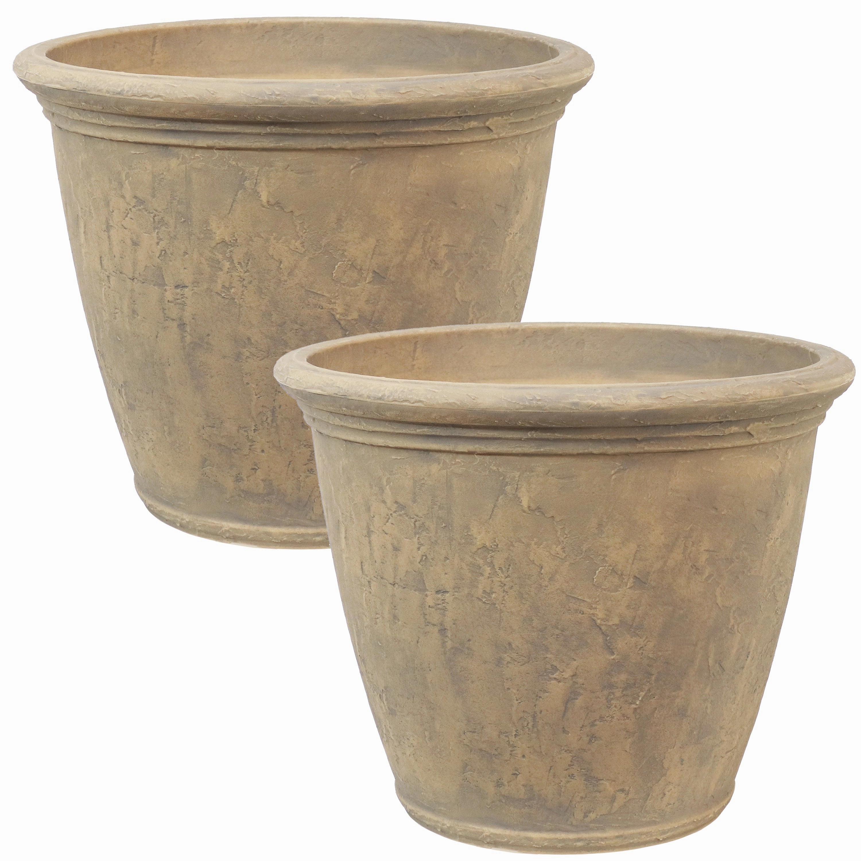 Sunnydaze Anjelica Polyresin Outdoor Flowerpot Planter
