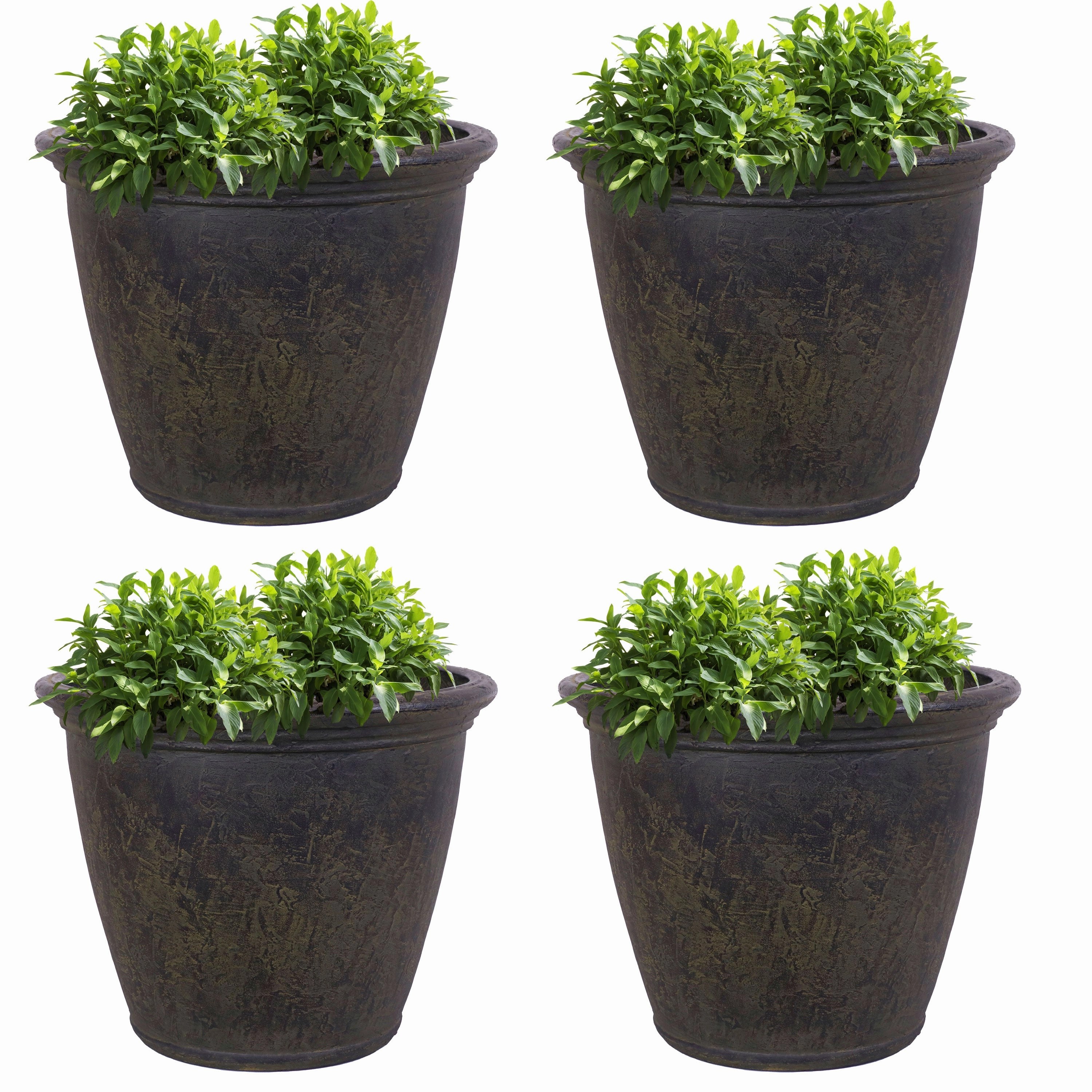 Sunnydaze Anjelica Polyresin Outdoor Flowerpot Planter