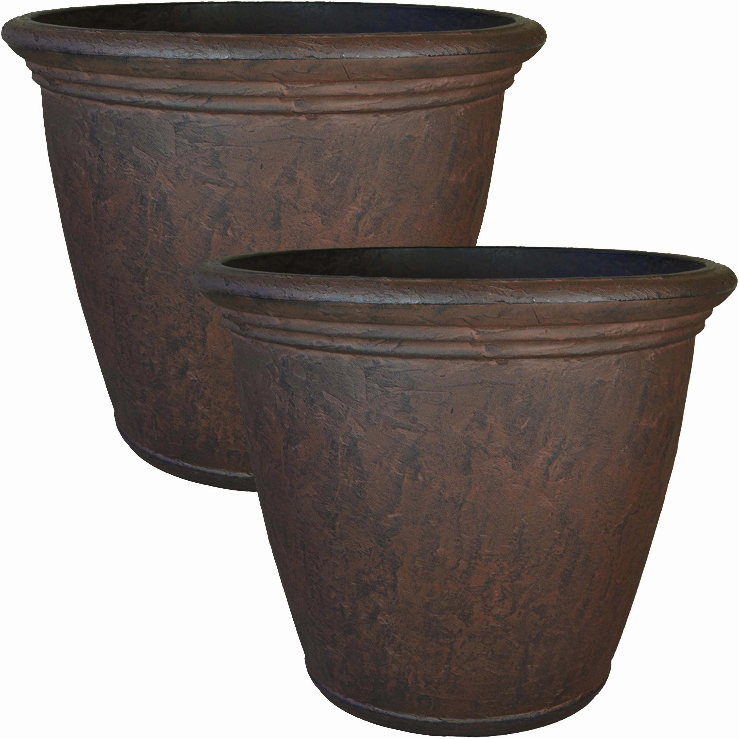 Sunnydaze Anjelica Polyresin Outdoor Flowerpot Planter