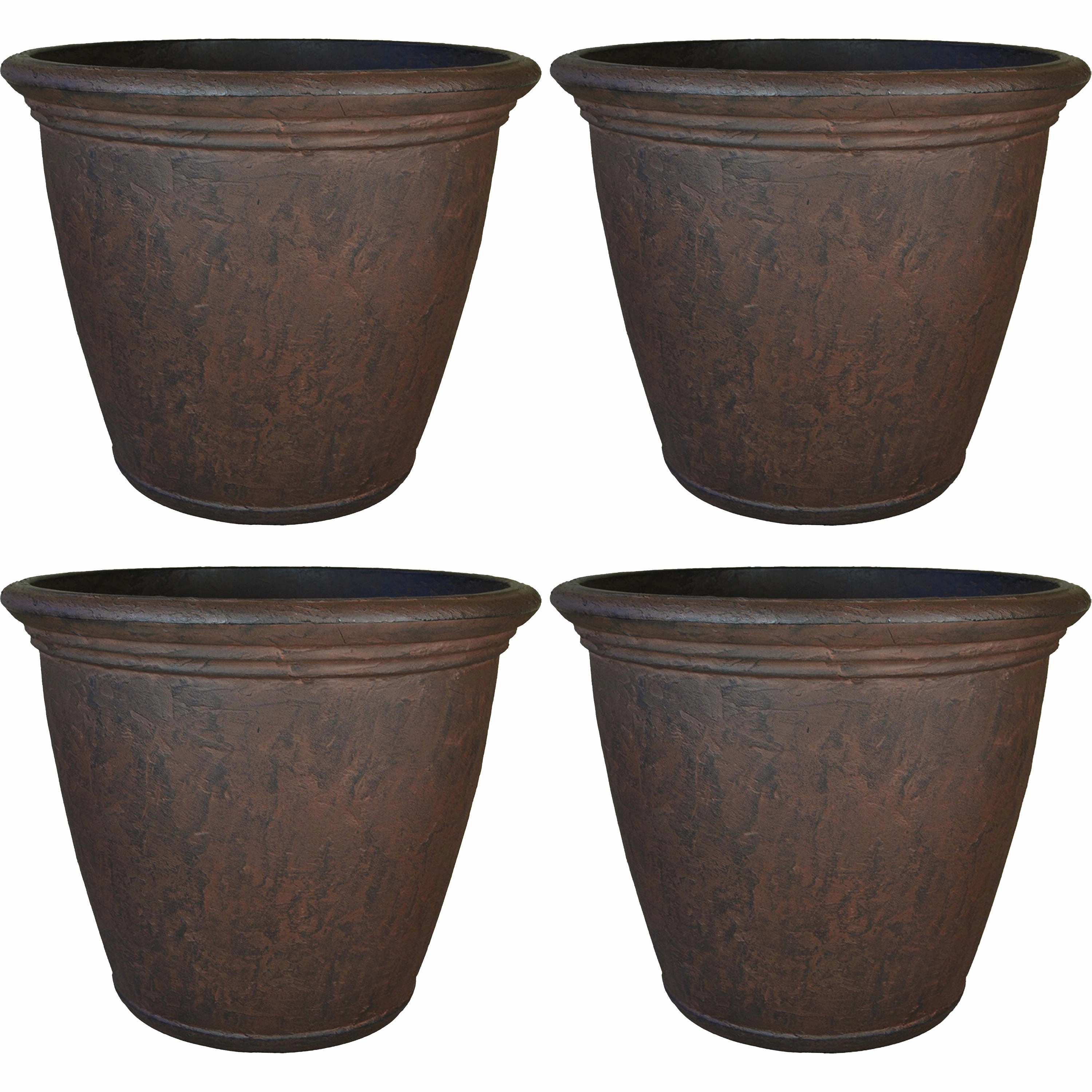 Sunnydaze Anjelica Polyresin Outdoor Flowerpot Planter