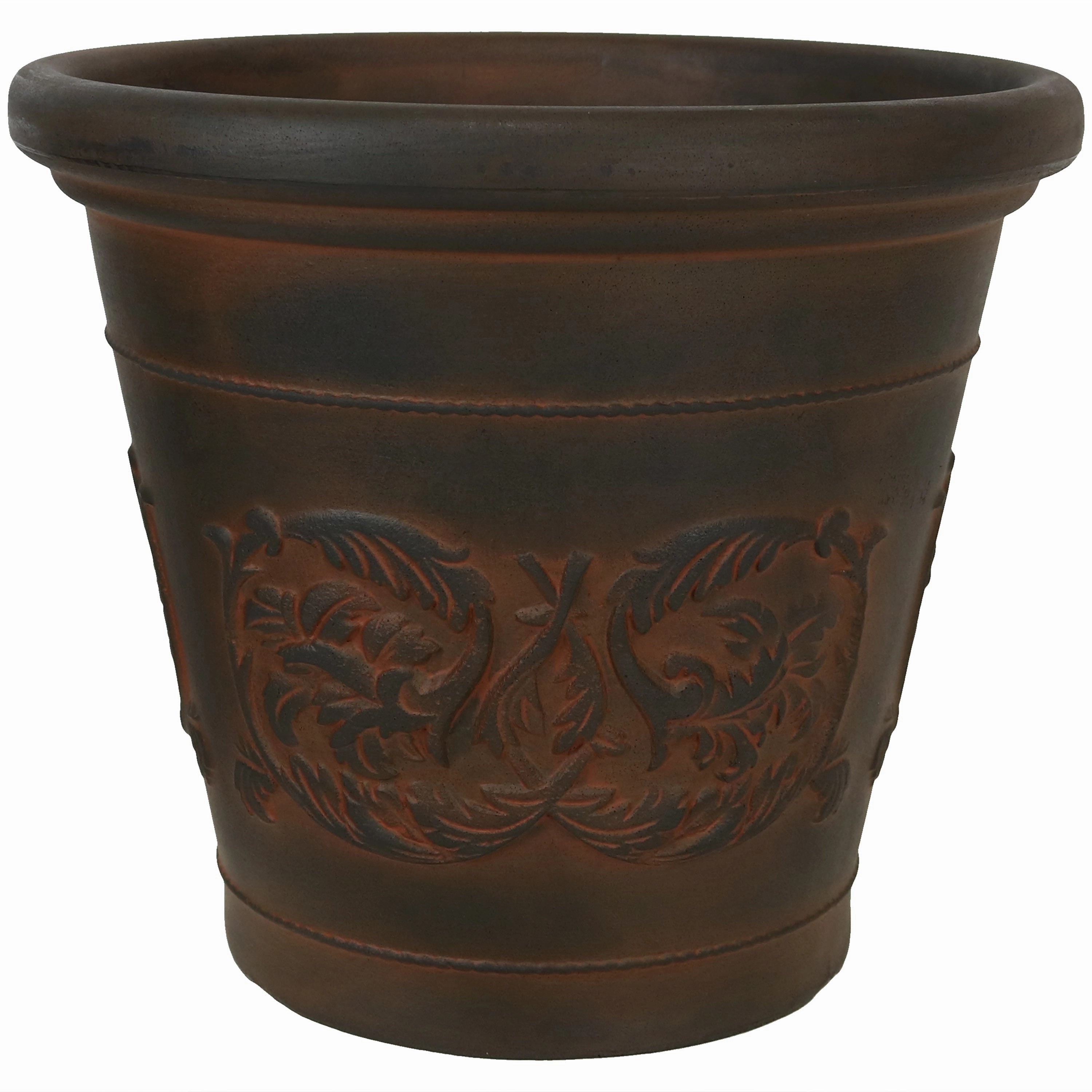 Sunnydaze Arabella Polyresin Outdoor Flower Pot Planter