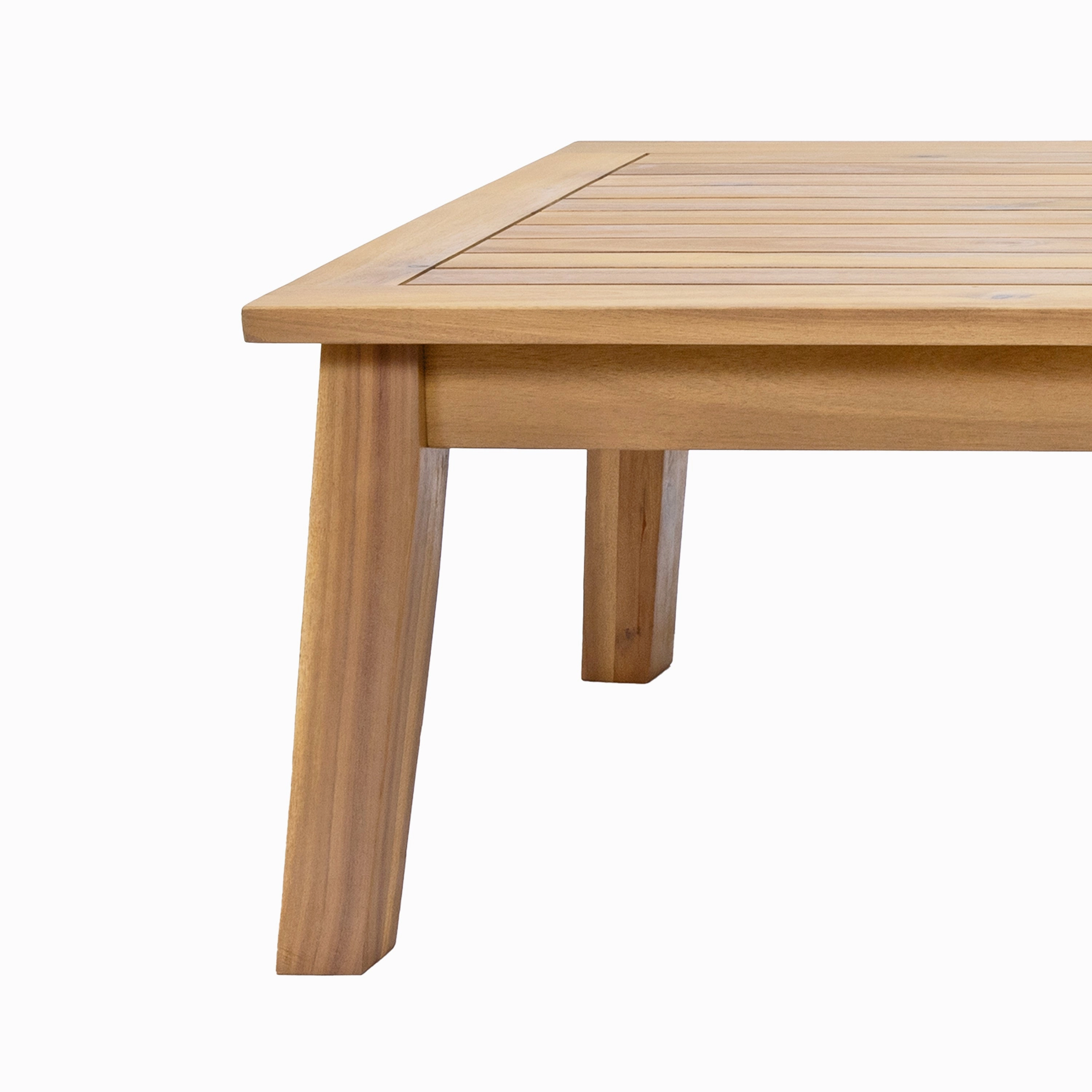 Sunnydaze Bodie 45.25" Acacia Outdoor Patio Coffee Table - Rectangular