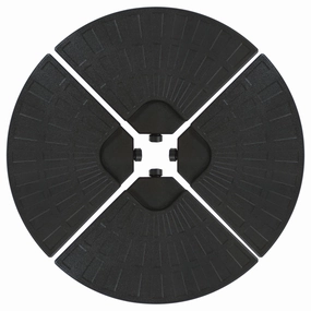 Sunnydaze Cantilever Offset Patio Umbrella Base Plate Weights - Set of 4adjustable height outdoor parasol