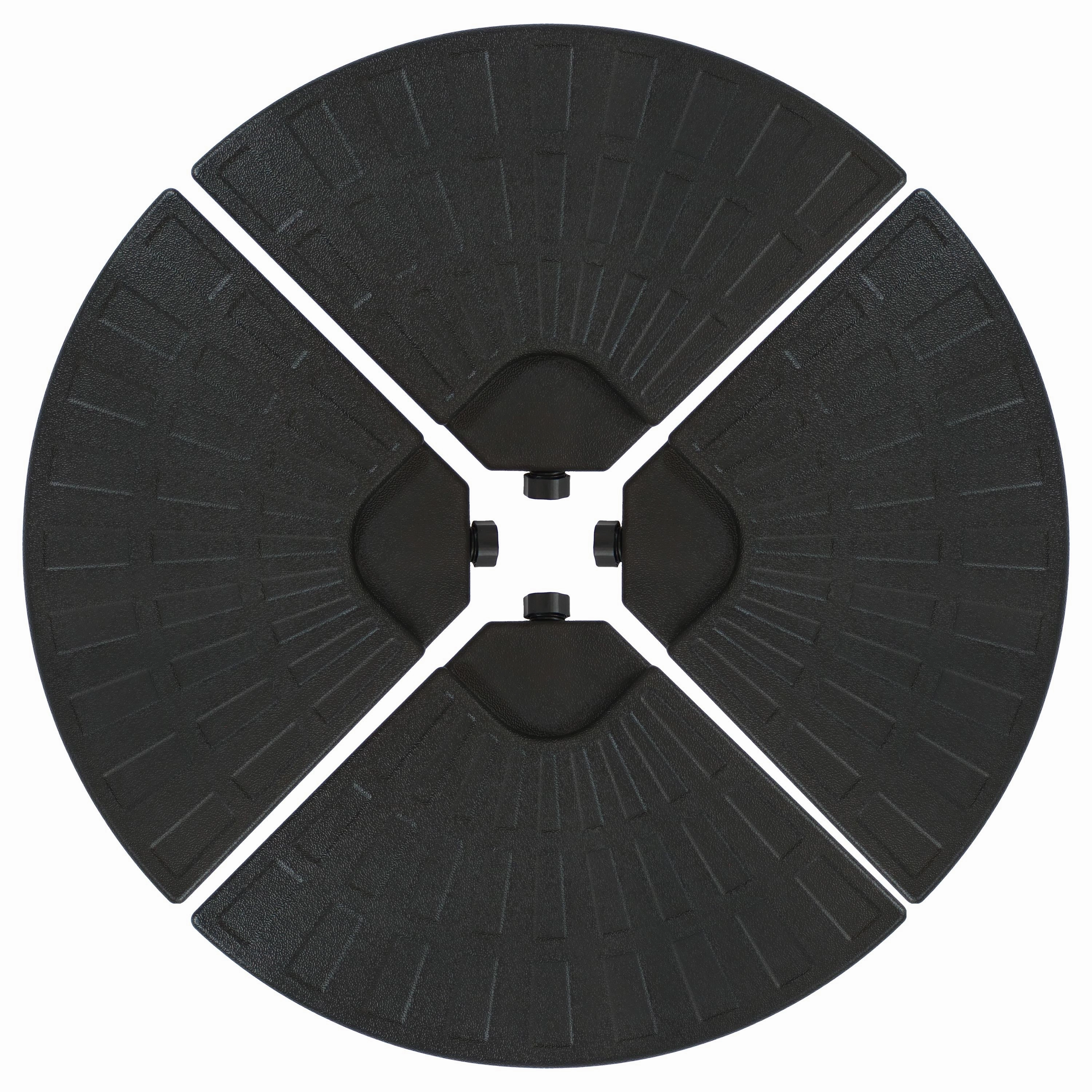 Sunnydaze Cantilever Offset Patio Umbrella Base Plate Weights - Set of 4adjustable height outdoor parasol