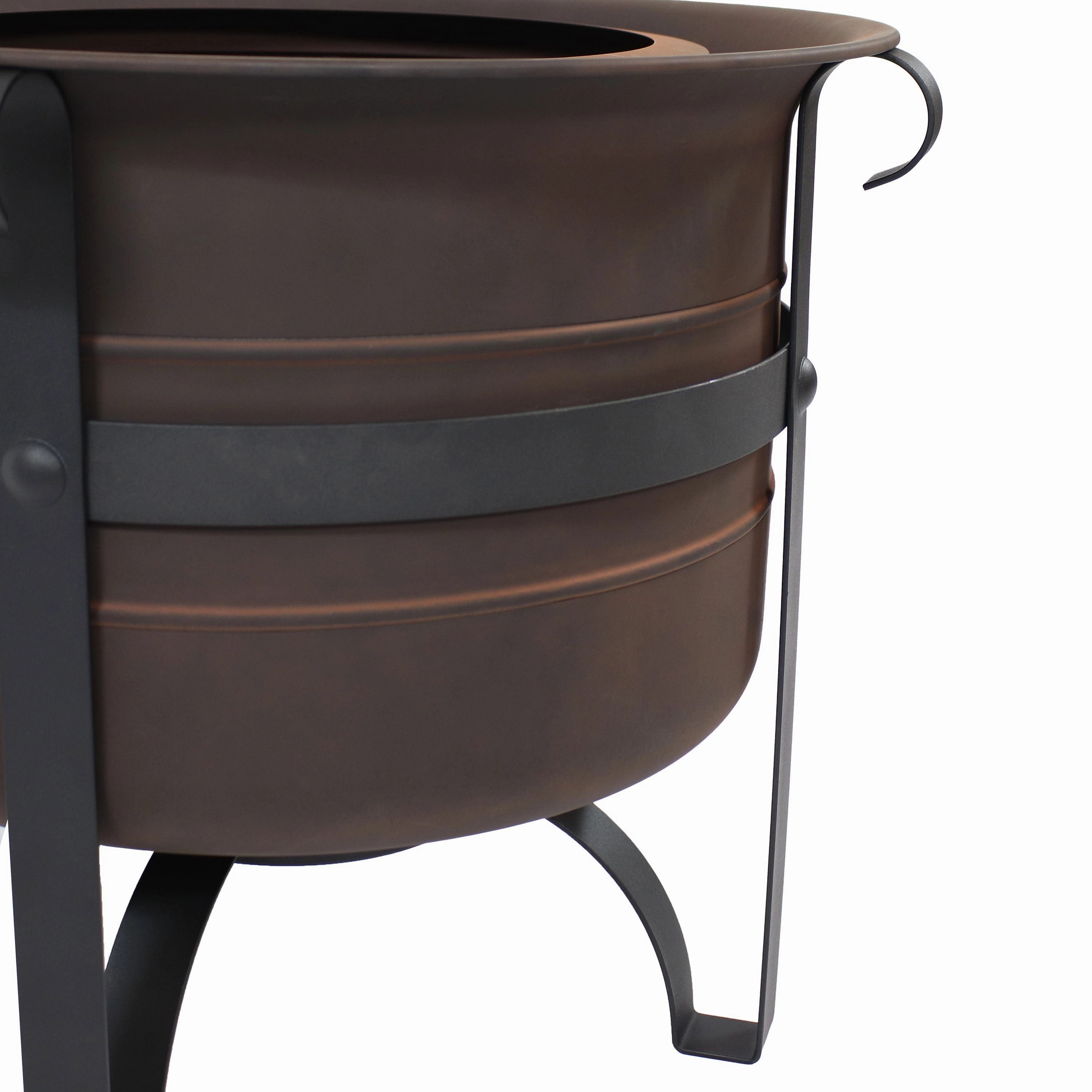 Sunnydaze Cauldron-Style Outdoor Smokeless Fire Pit - 23"
